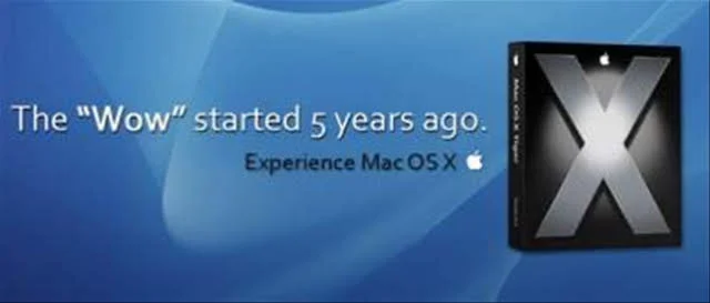 "Wow" 우린 5년전에 시작했지요, 메롱~. 맥 OS X를 경험해보세요.