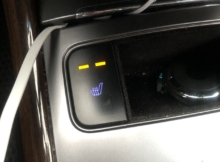 자동차 열선시트의 온도조절 버튼 메뉴디자인