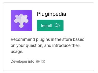 챗GPT 플러스 플러그인: Pluginpedia