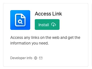챗GPT 플러스 플러그인: Access Link