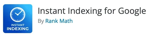 RankMath 의 Instant Indexing 플러그인
